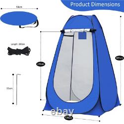 Tente de confidentialité pop-up portable pour douche, toilettes, et vestiaire en plein air pour le camping et la randonnée