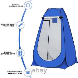 Tente de confidentialité pop-up portable pour douche, toilettes, et vestiaire en plein air pour le camping et la randonnée
