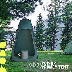 Tente de confidentialité portable extérieure pop-up pour camping, douche, toilettes, salle de change et randonnée.