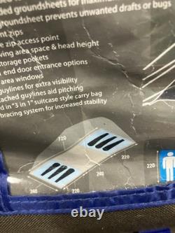 Tente de famille Hi Gear Zenobia 6, grande taille, 6 personnes, surplus d'occasion avec sac de transport.