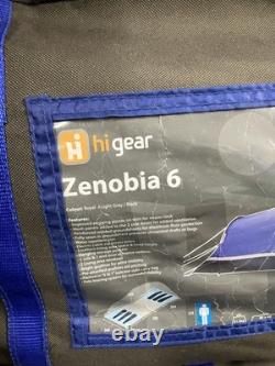 Tente de famille Hi Gear Zenobia 6, grande taille, 6 personnes, surplus d'occasion avec sac de transport.