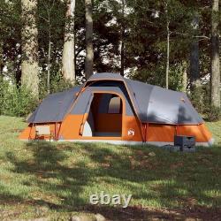 Tente de famille portable 9-10 personnes, tente imperméable pour camping en plein air et festival