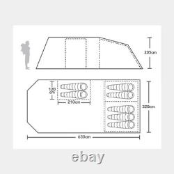 Tente de nuit Berghaus Adhara 700 XL pour 7 personnes avec 3 chambres assombries RP 700 £ Tente de nuit Berghaus Adhara 700 XL pour 7 personnes avec 3 chambres assombries RP 700 £