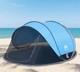 Tente De Plage Pop-up Night Cat Grande Avec Pare-soleil Pour 3 &agrave; 4 Personnes, Pique-nique Et Sport