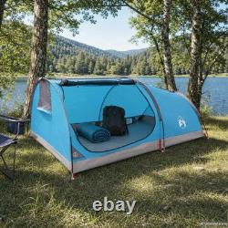 Tente de randonnée solo bleue WALPLUS légère et imperméable pour 1 personne