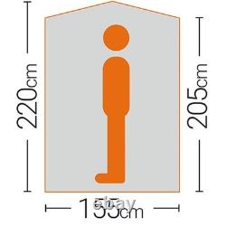 Tente de toilettes instantanée Quest Utility grise avec rangement pour festival camping caravane