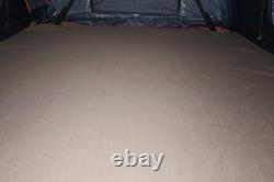 Tente de toit EASY TENT grise grande coque rigide à ouverture pop-up assistée par vérins à gaz