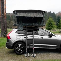 Tente de toit de voiture camouflage grande coque rigide à assistance par gaz