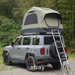 Tente de toit pour voiture SUV 2 personnes avec échelle et base gonflable pour camping Tente de toit pour voiture SUV 2 personnes avec échelle et base gonflable pour camping