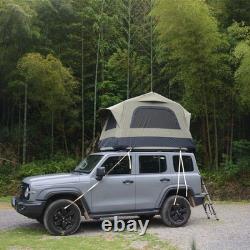 Tente de toit pour voiture SUV 2 personnes avec échelle et base gonflable pour camping Tente de toit pour voiture SUV 2 personnes avec échelle et base gonflable pour camping