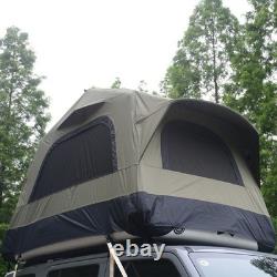 Tente de toit pour voiture SUV 2 personnes avec échelle et base gonflable pour camping Tente de toit pour voiture SUV 2 personnes avec échelle et base gonflable pour camping