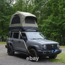 Tente de toit pour voiture SUV 2 personnes avec échelle et base gonflable pour camping Tente de toit pour voiture SUV 2 personnes avec échelle et base gonflable pour camping