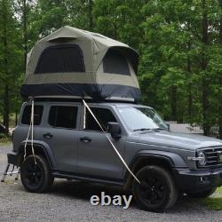 Tente de toit pour voiture SUV 2 personnes avec échelle et base gonflable pour camping Tente de toit pour voiture SUV 2 personnes avec échelle et base gonflable pour camping