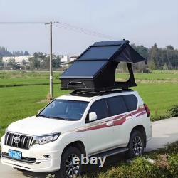 Tente de toit rigide pour 2-3 personnes avec échelle pour camping en van ou jeep