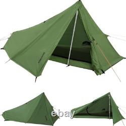 Tente de trekking TrekkerNO pour bâtons de randonnée, 1 personne, imperméable, ultralégère, verte