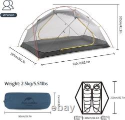 Tente de trekking ultralégère et imperméable pour 2 personnes, camping en plein air, 5,5 lb