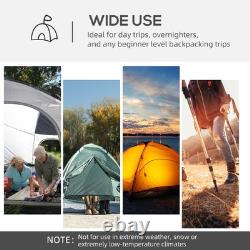 Tente dôme Outsunny pour 6 à 8 personnes avec portes en mesh zippées, reconditionnée