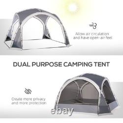 Tente dôme Outsunny pour 6 à 8 personnes avec portes en mesh zippées, reconditionnée