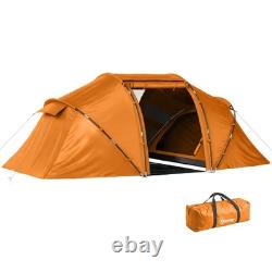 Tente dôme de camping Outsunny pour 4 personnes, famille, voyage, groupe, randonnée, pêche