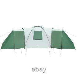 Tente dôme familiale WALPLUS 12 personnes verte imperméable pour camping en plein air