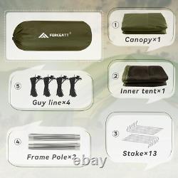 Tente dôme imperméable légère pour 2-4 personnes pour des aventures de camping sans effort