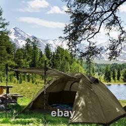 Tente dôme légère pour 2 personnes, 4 saisons, imperméable, 2 portes, 2 vestibules, camping