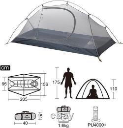 Tente dôme ultralégère pour 1 personne, étanche, pour le camping et la randonnée