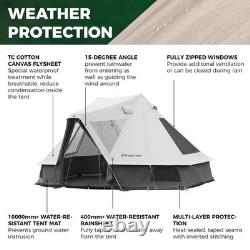 Tente en forme de cloche KingCamp Khan Villa 4 saisons pour 4-6 personnes