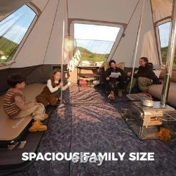 Tente en forme de cloche KingCamp Khan Villa 4 saisons pour 4-6 personnes