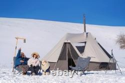 Tente en forme de cloche KingCamp Khan Villa 4 saisons pour 4-6 personnes