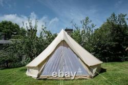 Tente en toile Bell de 5m, tente Teepee Tipi Yurt pour le camping et le glamping, robuste et grande.