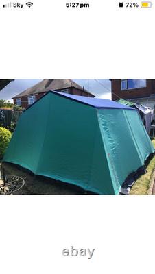 Tente en toile Lichfield Montana 6 1995 vintage en fabuleux état - Vert