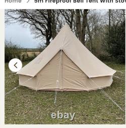 Tente en toile beige Bell Tent Boutique BTB-017 5m