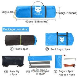 Tente étanche Night Cat avec porche intégré, tente de camping automatique instantanée