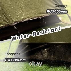 Tente étanche PU3000mm à deux portes pour des aventures de camping confortables