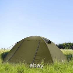 Tente étanche PU3000mm à deux portes pour des aventures de camping confortables