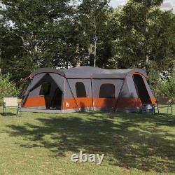 Tente familiale 16 personnes imperméable, abri de camping de groupe, grande taille verte