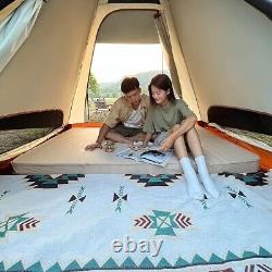 Tente familiale 3-4 personnes étanche grande tente de camping randonnée aventure 2m de haut