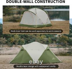 Tente familiale KOTA 4/6 personnes grande tente de camping à double couche avec UK