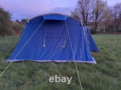 Tente familiale Khyam Cleveland 6 personnes, grande tente, en très bon état, tapis de sol supplémentaire, bleue