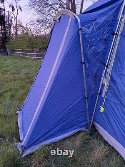 Tente familiale Khyam Cleveland 6 personnes, grande tente, en très bon état, tapis de sol supplémentaire, bleue