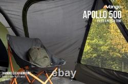 Tente familiale Vango Apollo 500 pour 5 personnes avec grand porche et espace de vie, imperméable