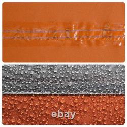 Tente familiale WALPLUS 10 personnes grise et orange imperméable pour le camping