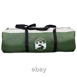 Tente familiale WALPLUS 5 personnes verte imperméable à revêtement PU pour camping en dôme