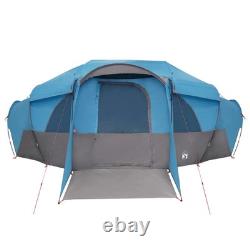 Tente familiale WALPLUS bleue pour 10 personnes, double-toit, design tunnel résistant à l’eau