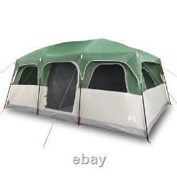 Tente familiale WALPLUS cabine 10 personnes verte imperméable pour camping en plein air