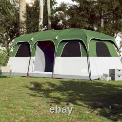 Tente familiale WALPLUS cabine 10 personnes verte imperméable pour camping en plein air