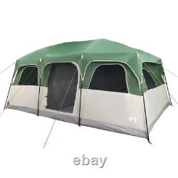 Tente familiale WALPLUS cabine 10 personnes verte imperméable pour camping en plein air