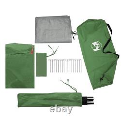 Tente familiale WALPLUS cabine 10 personnes verte imperméable pour camping en plein air