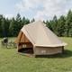 Tente Familiale Walplus Cr&egrave;me 6 Personnes En Polycoton Pour Glamping Et Abri Ext&eacute;rieur